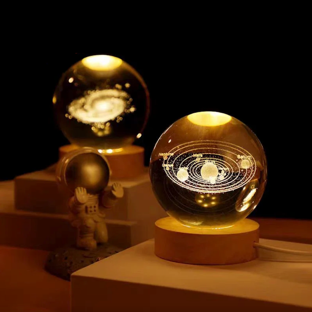 Esfera Astro 3D de Cristal LED - Tkks©