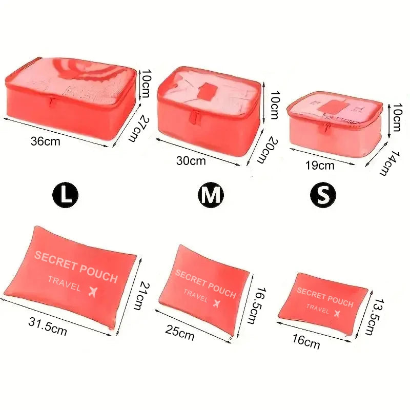 Bolsa de Armazenamento para Viagem 6 Peças - Compact©