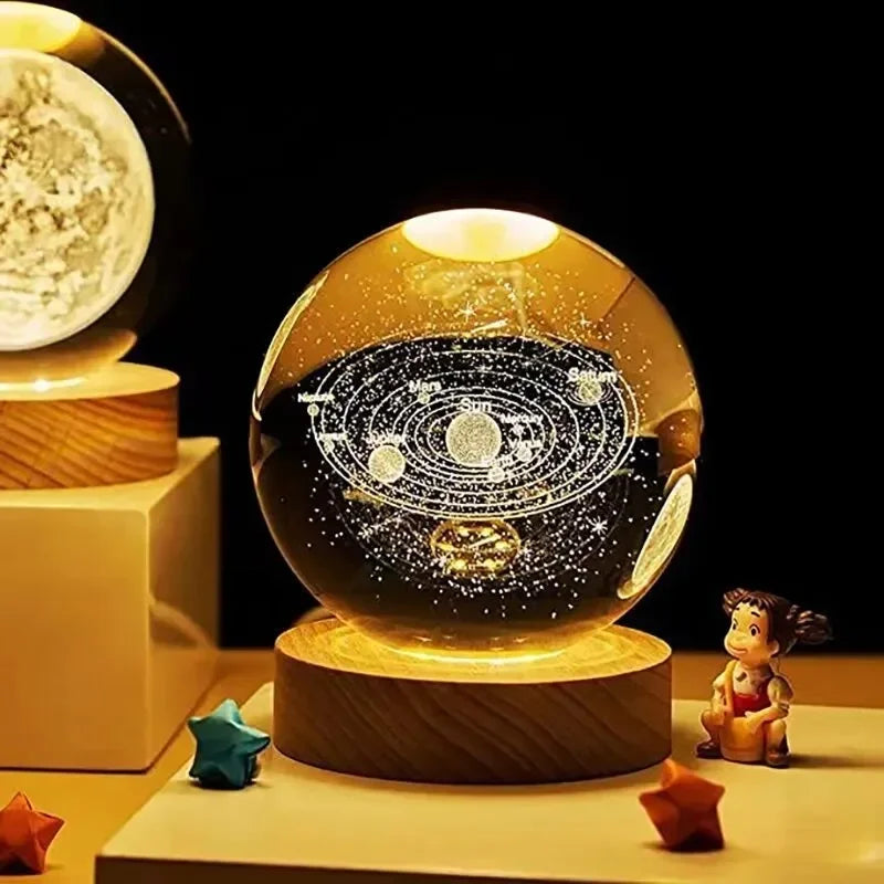 Esfera Astro 3D de Cristal LED - Tkks©